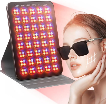 Portable Red Light Therapy with Protective Goggles