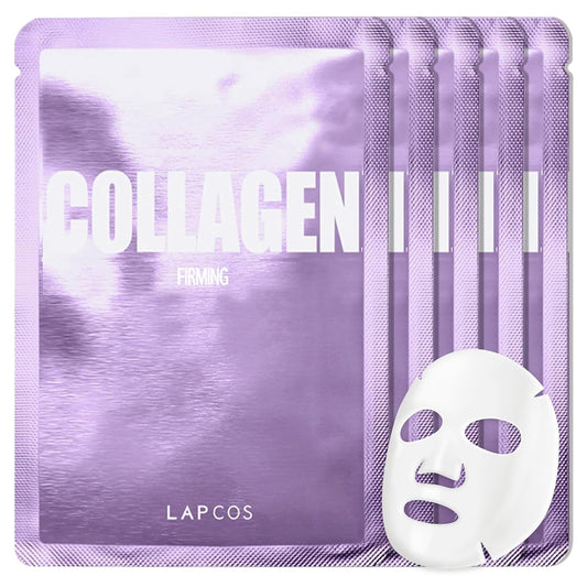 Collagen Sheet Mask - Firming & Age-Defying Face Masks with Collagen Peptides