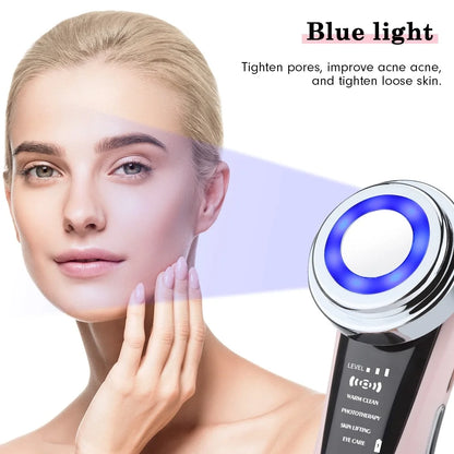 7 in 1 Face Lift Device - EMS RF Microcurrent Skin Rejuvenation, Facial Massager, Light Therapy, anti Aging /Wrinkle /Beauty Apparatus - Unisex