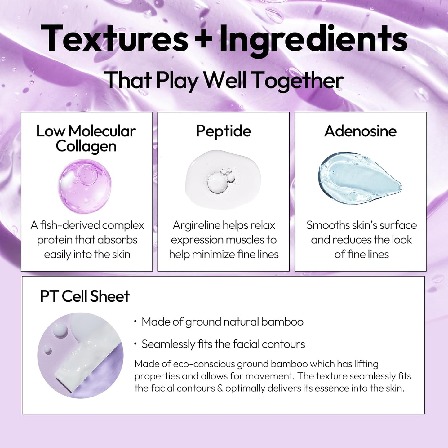 Collagen Sheet Mask - Firming & Age-Defying Face Masks with Collagen Peptides
