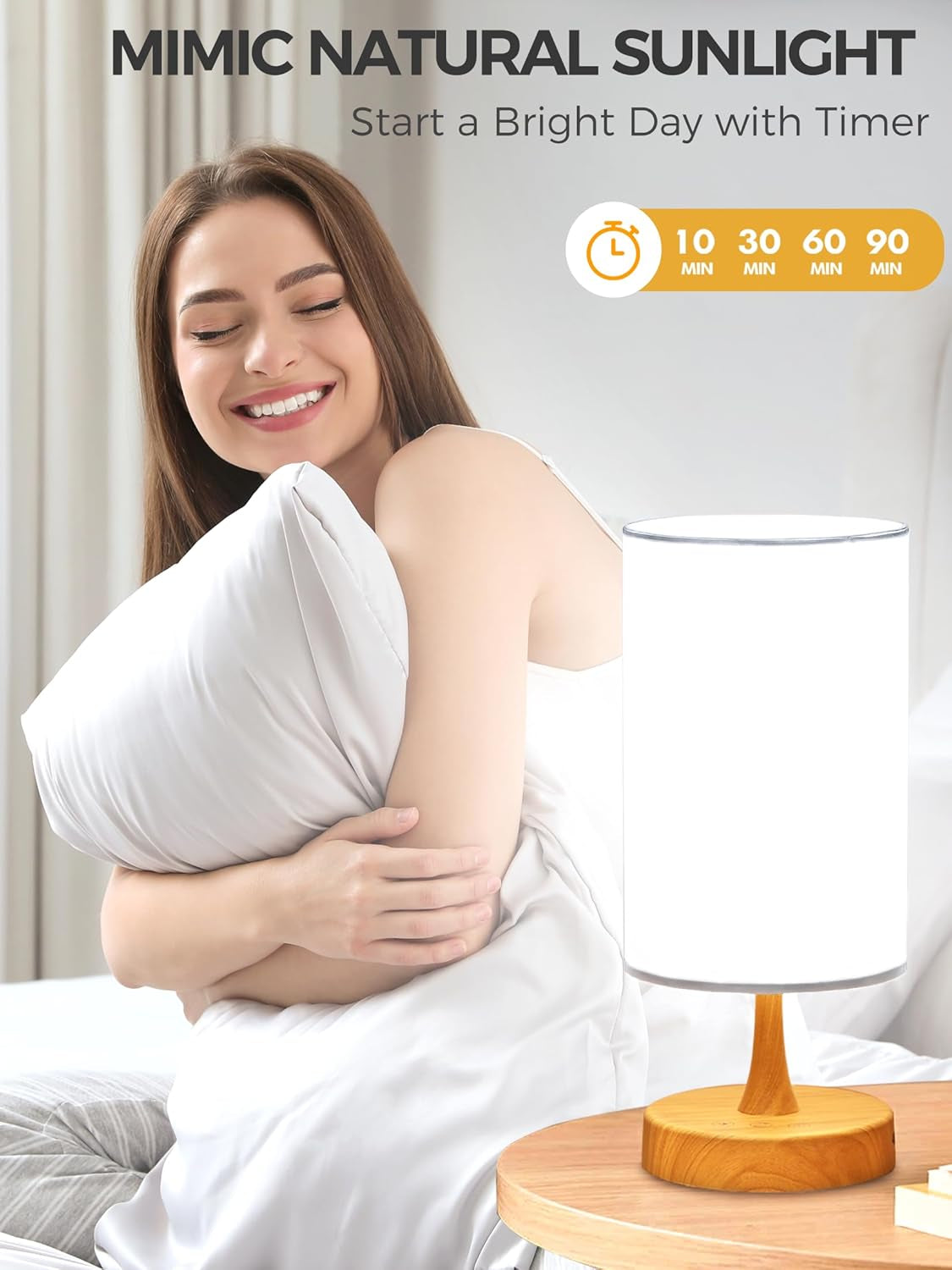 Light Therapy Lamp | 10000 Lux Daylight Lamp with 3 Color Temperatures