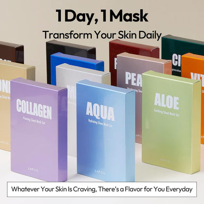 Collagen Sheet Mask - Firming & Age-Defying Face Masks with Collagen Peptides